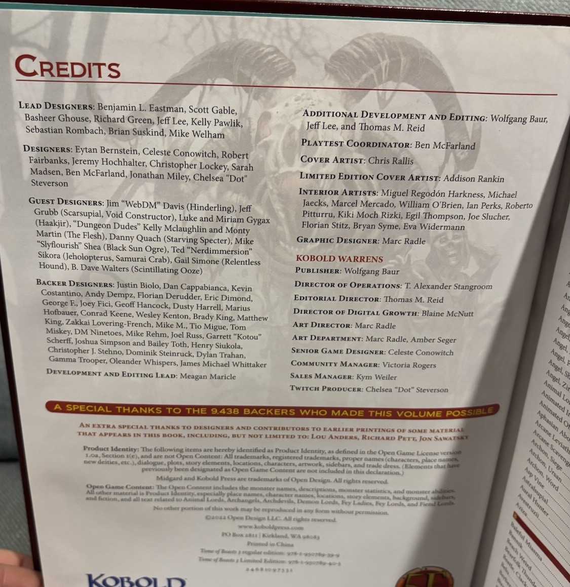NEW Tome of Beasts 3 Limited Edition Jeff Lee 5e Hardcover Roleplaying Book