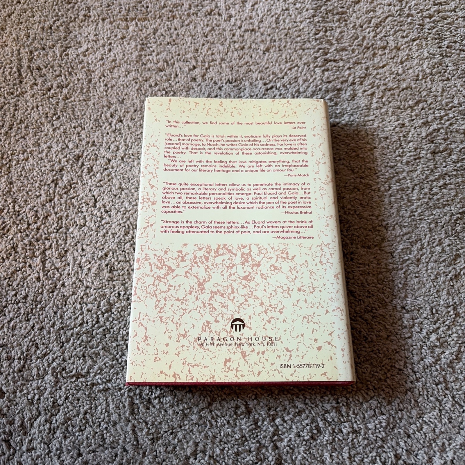 LETTERS TO GALA (EUROPEAN SOURCES) By Paul Eluard EXCELLENT First Edition