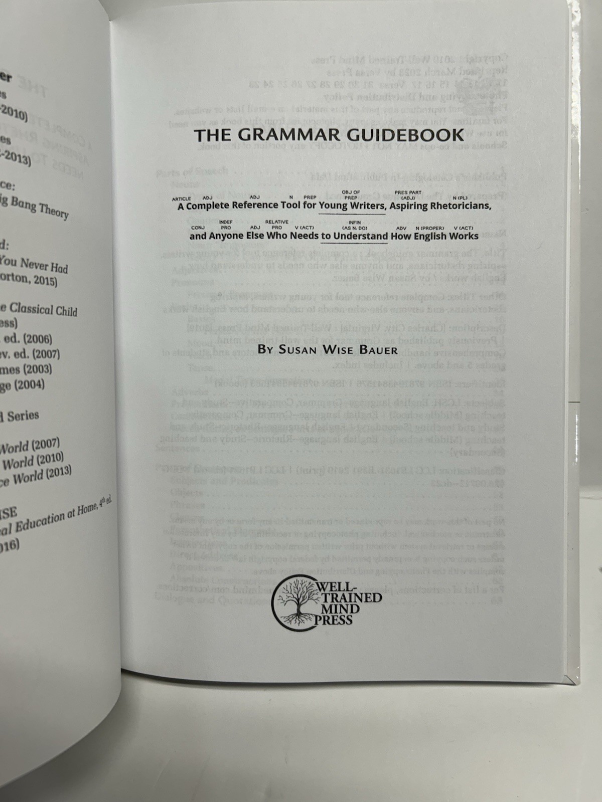 The Grammar Guidebook: A Complete Reference Tool Susan Wise Bauer well trained m