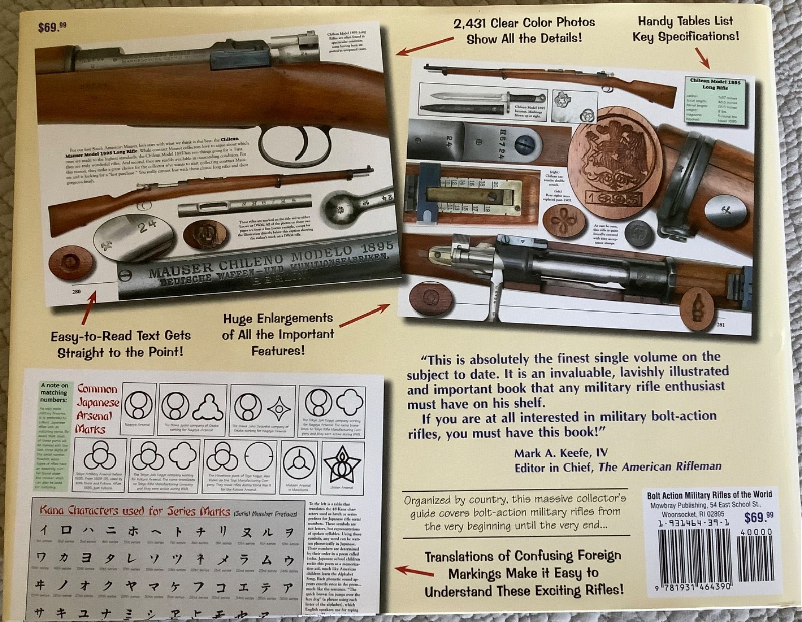 Bolt Action Military Rifles of the World; The Full-Color Guide, Mowbray, Puleo