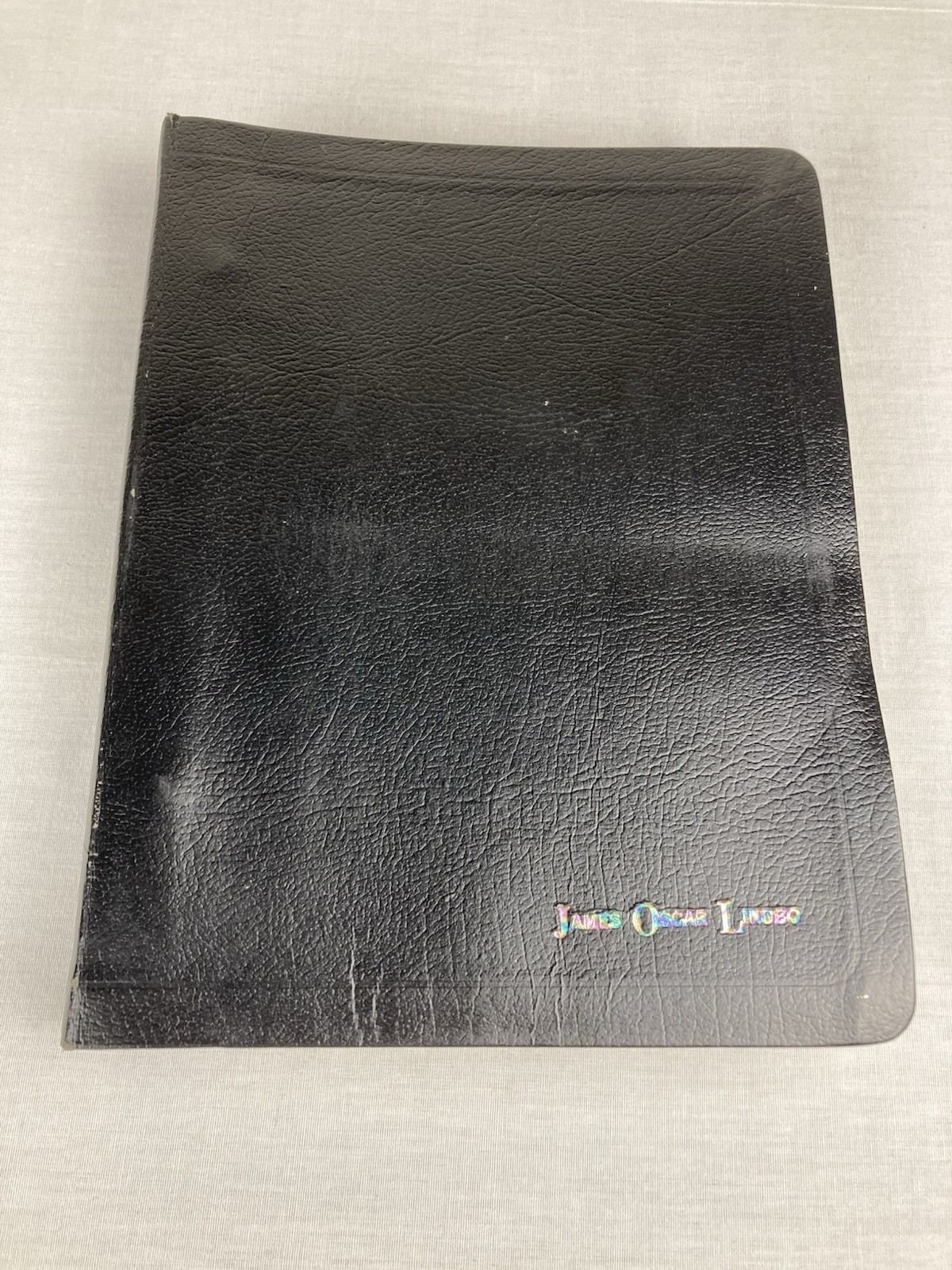WORLD PUBLISHERS LOOSE LEAF KJV HOLY BIBLE CENTER COLUMN BONDED LEATHER RARE HTF