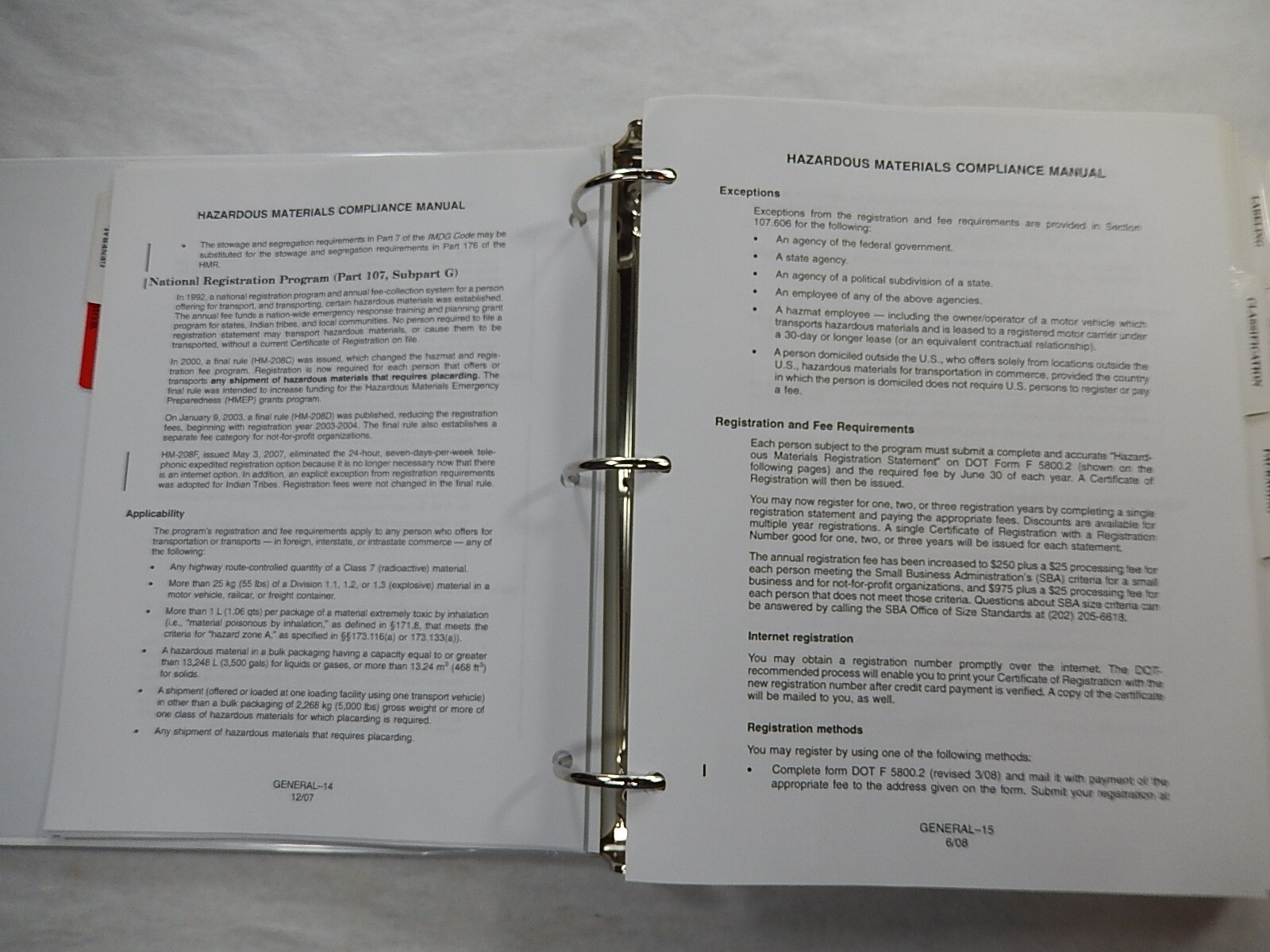 Hazardous Materials Compliance Manual by J.J. Keller & Associates, 2016, 138-M