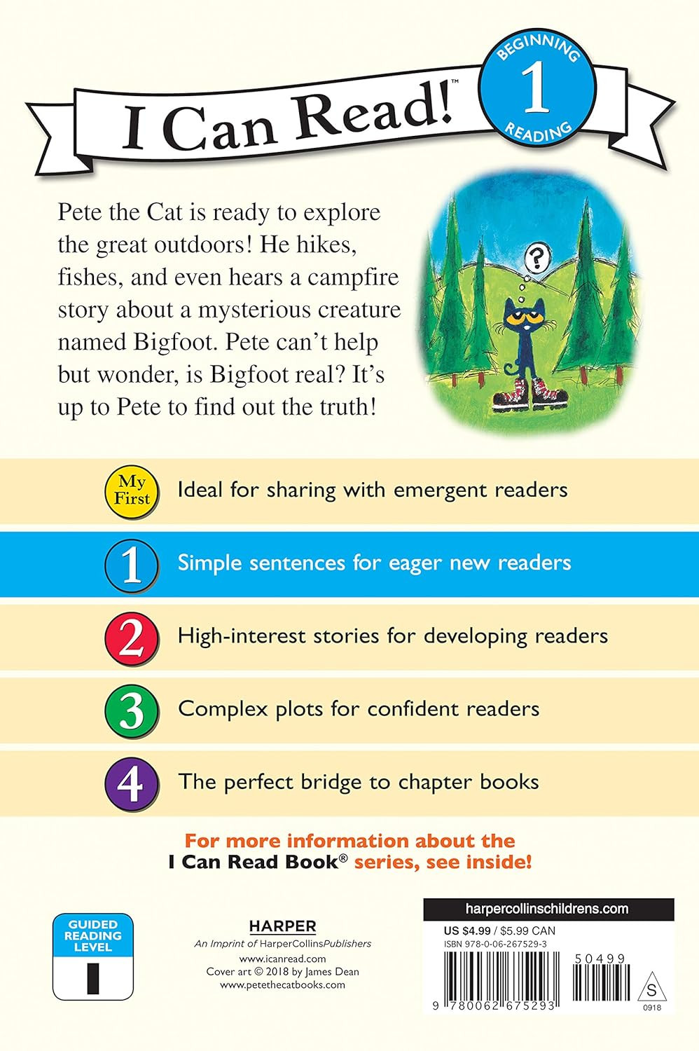Pete the Cat Goes Camping: a Fun Nature Story for Children (Ages 4-8) (I Can Rea