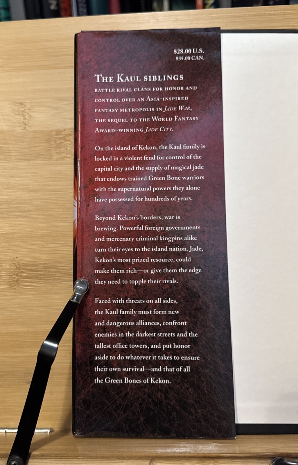 Jade War – Fonda Lee (2019, Hardcover) First Edition/2nd Print, HCDJ, City #2