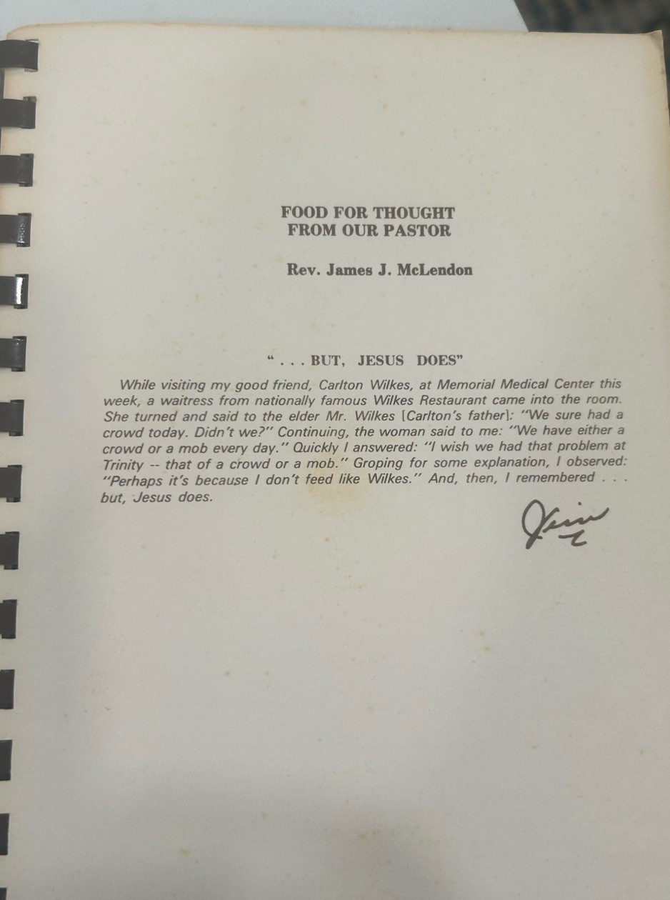 1976 Savannah Georgia Famous Recipes Cookbook Mrs. Wilkes Boarding House Vintage