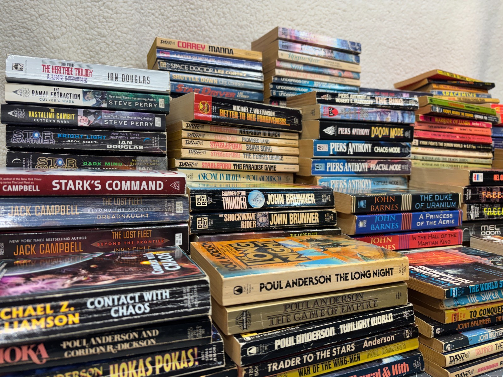 Bulk Science Fiction Fantasy Paperback Books Lot of 25 Different Mostly Vintage