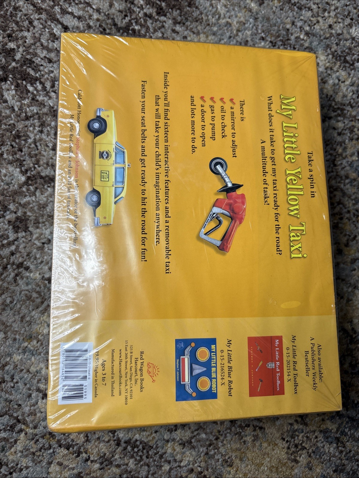 My Little Yellow Taxi Pop Up Book Stephen T Johnson – NEW in Shrink Wrap!