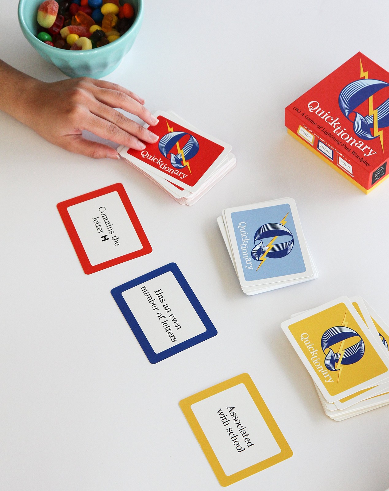 Quicktionary: A Game of Lightning-fast Wordplay 2.5 x 3.5 inches, Quicktionary