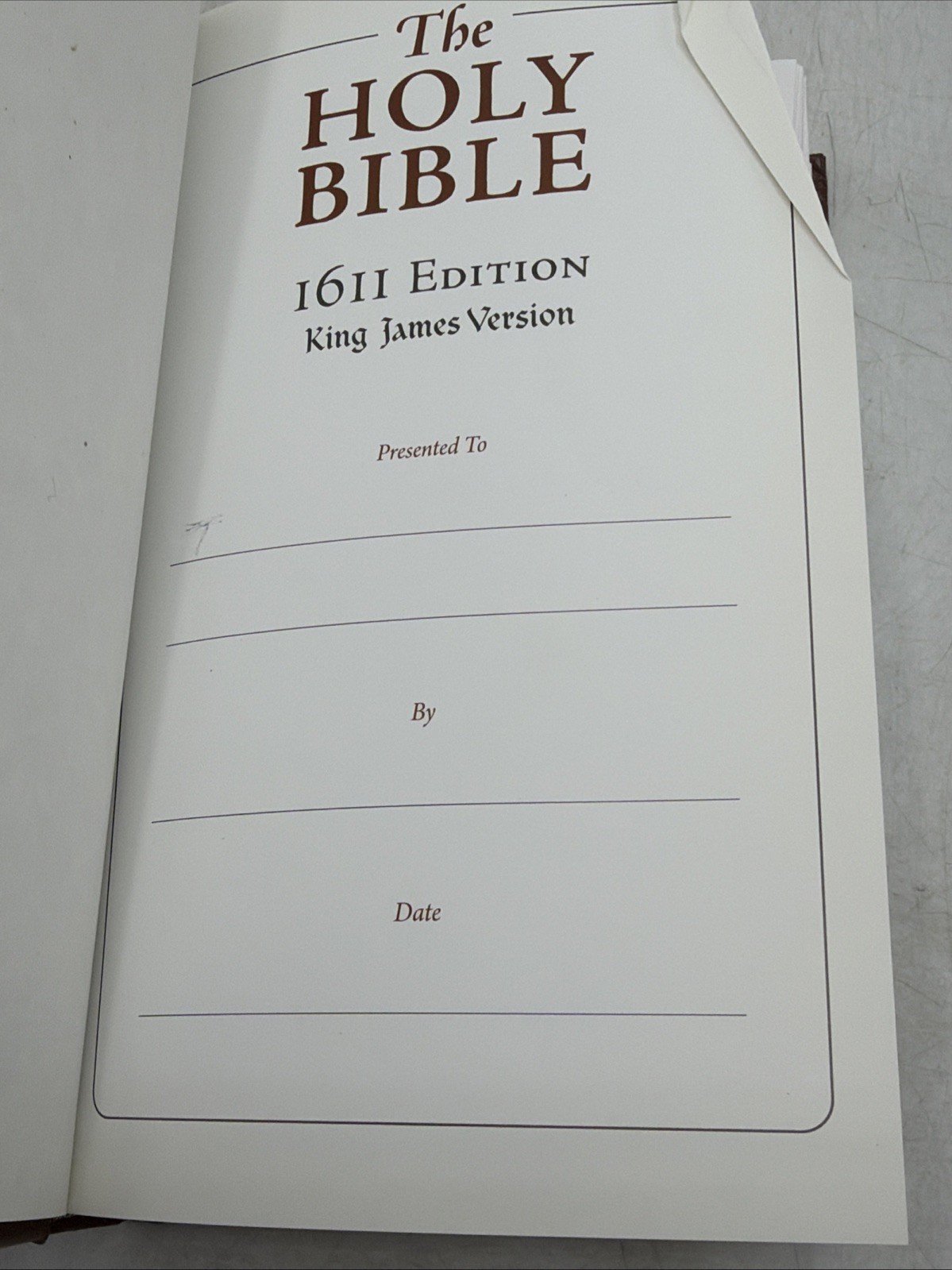 The Holy Bible: King James Version 1611 Edition HC Hendrickson 2018
