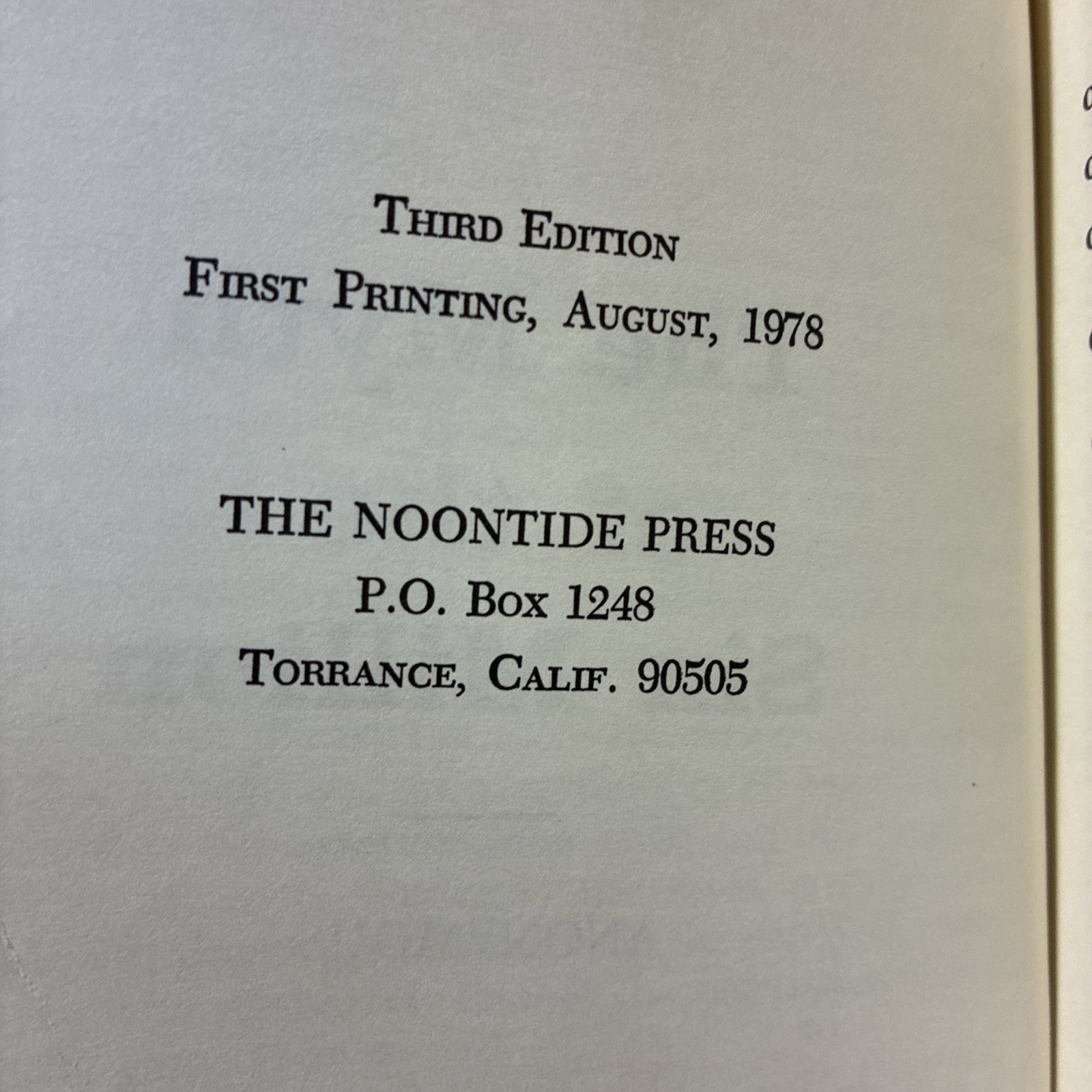 THE MYTH OF THE SIX MILLION, Noontide Press, 1st Print / 3rd Ed – 1978 TPB
