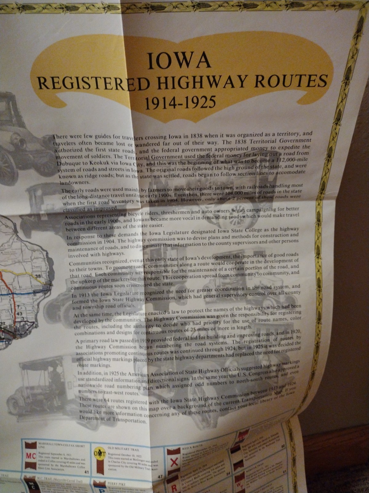 Transportation in Iowa A Historical Summary William H. Thompson 1989 w Large Map