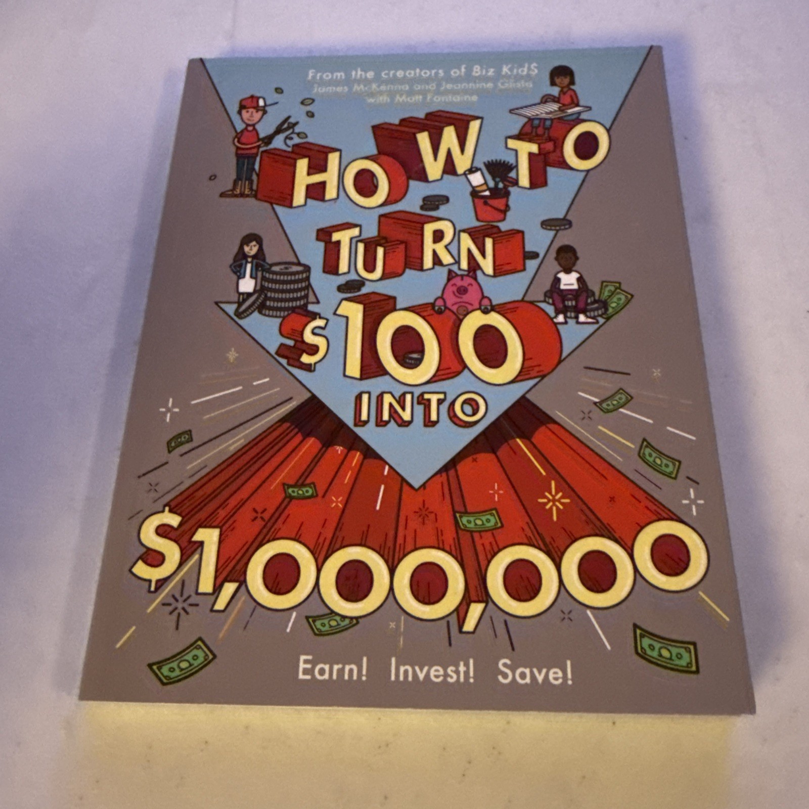 How to Turn $100 into $1,000,000: Earn! Save! Invest! – Paperback – GOOD