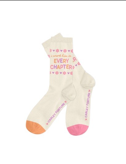Carley Fortune Every Chapter Socks – Large Other by Out of Print Clothing