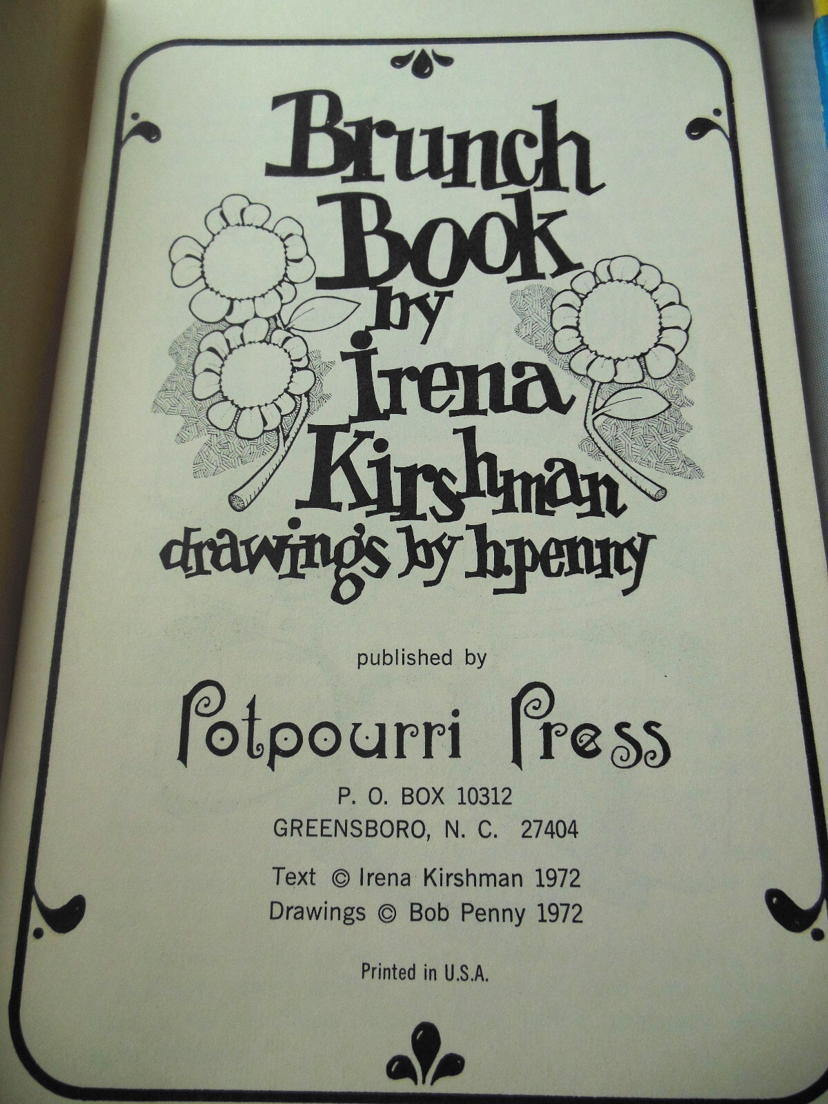 Potpourri Press Cookbooks -Brunch, Christmas Cookies, Casserole, Camper & Galley