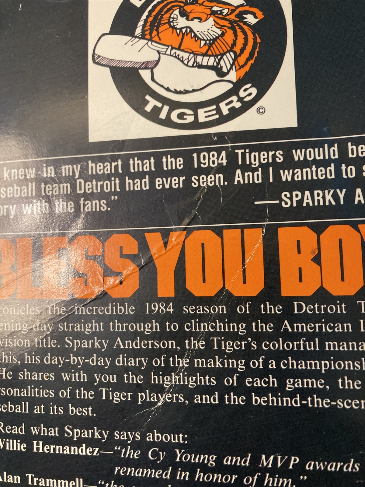 Bless You Boys Signed Sparky Anderson: Diary of the Detroit Tigers’ 1984 Signed