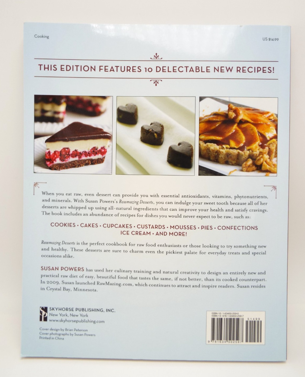 Rawmazing Desserts Easy Raw Food Recipes for Goodies ~ Susan Powers PB NEW