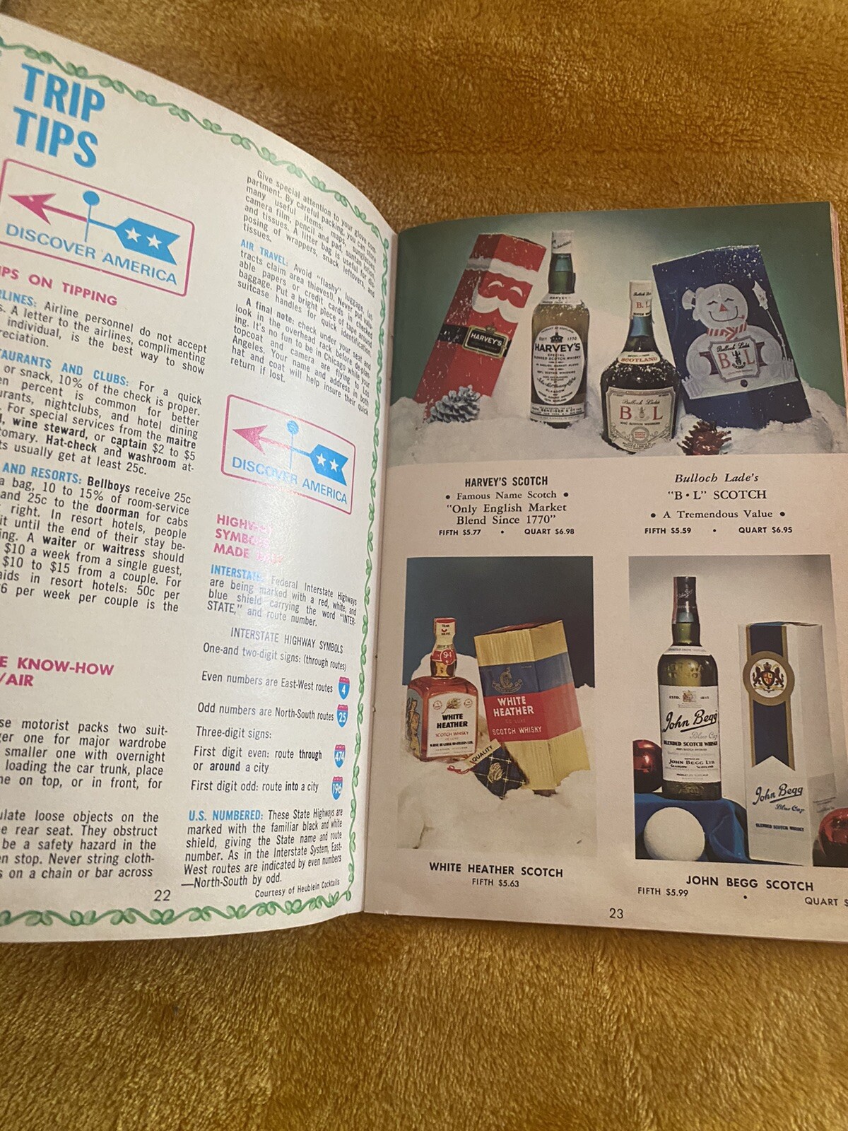 Vintage Advertising 1968 Bal-Port Wine & Liquors Party Book Calendar Newport CAL