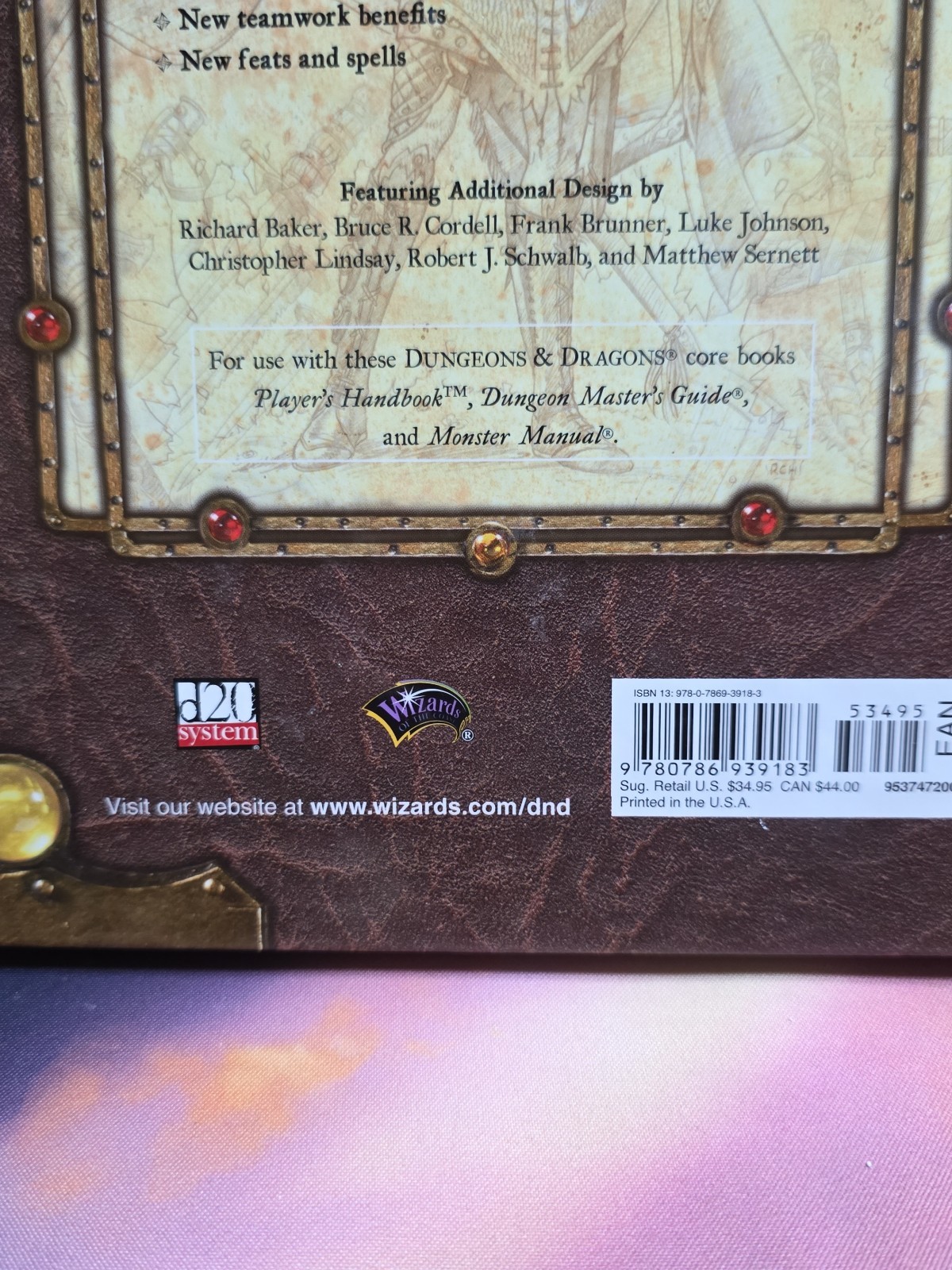 Players Handbook II Dungeons & Dragons D&D 3.5 WOTC EB#255034 NICE AUTHENTIC D20