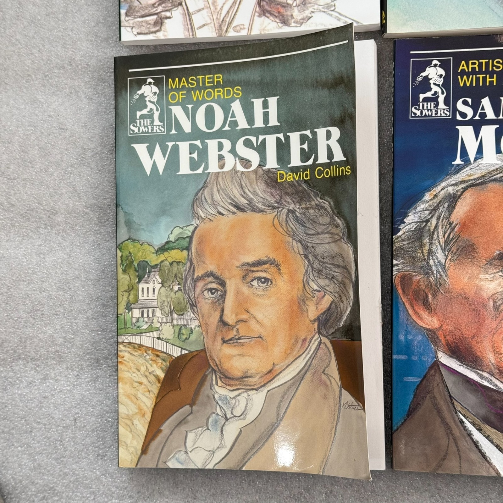 HOMESCHOOL Sowers Book Lot 4 Christian Biography Webster-Morse-Jackson-Newton