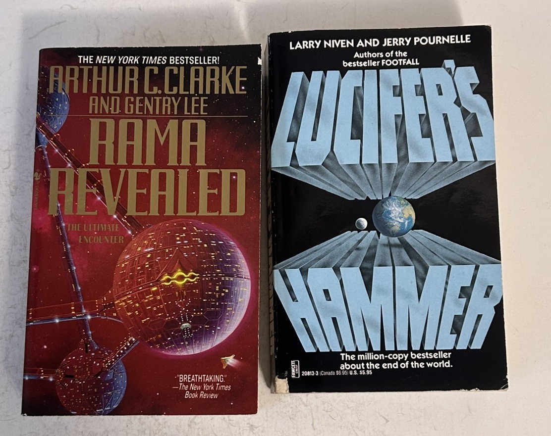 Vintage Science Fiction Paperback Book Lot 21 Books- Pournelle, Cherryh, etc.