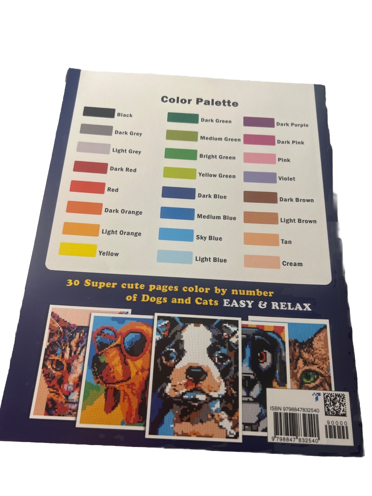 Mystery Mosaics Color By Number Dazzling Dogs & Cats 3×3 mm