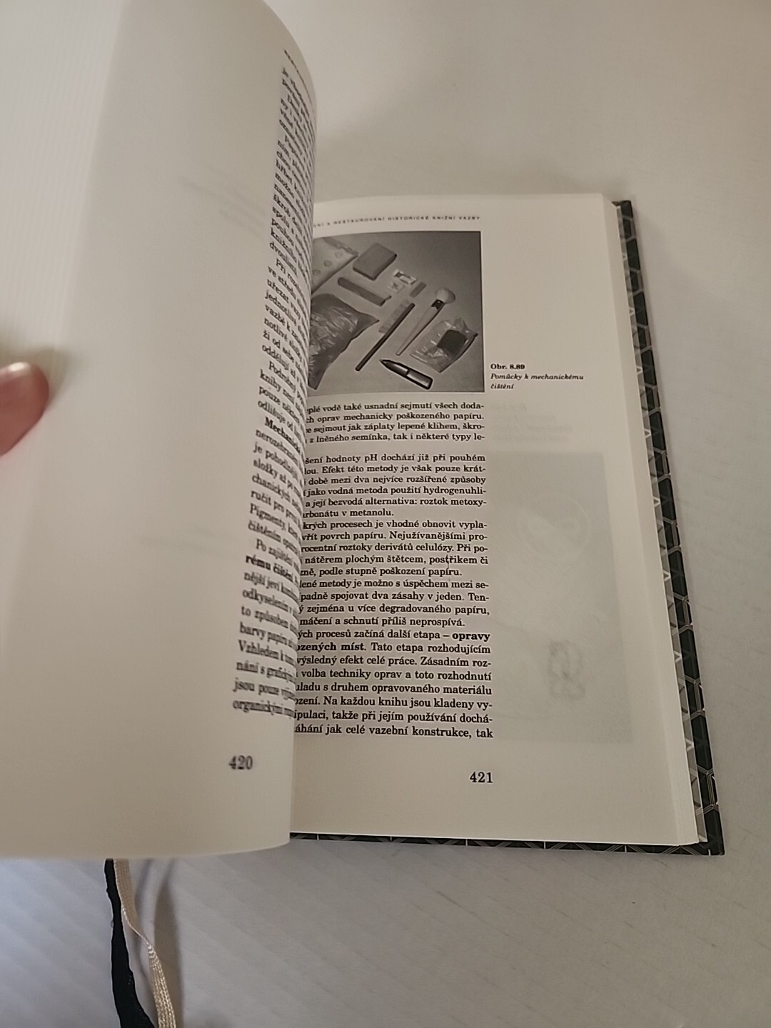 Restoration and conservation of archives and books, Michal Durovic, 2002, Signed