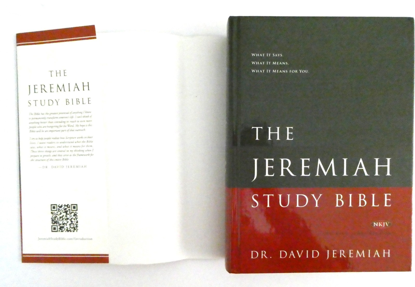 Jeremiah Study Bible Dr. Jeremiah NKJV HB DJ Like New