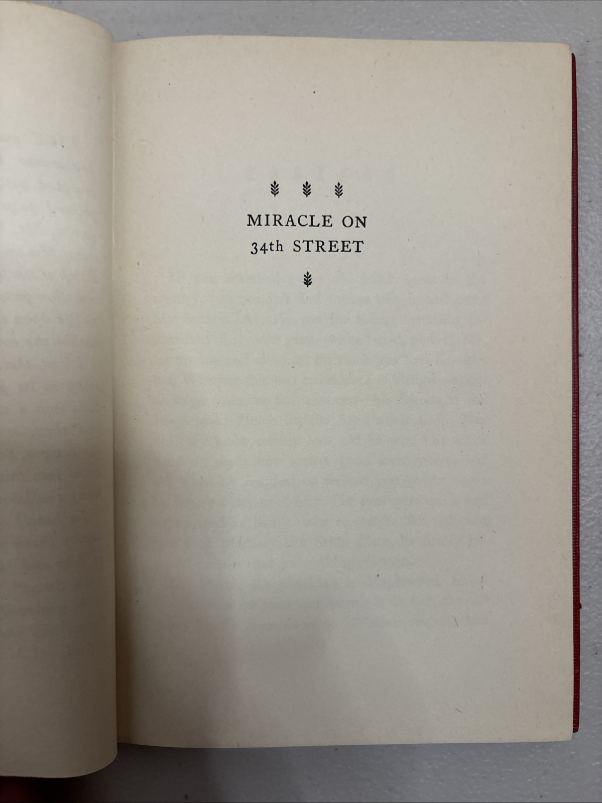1947 Miracle On 34th Street by Valentine Davies – by Harcourt, Brace and co.