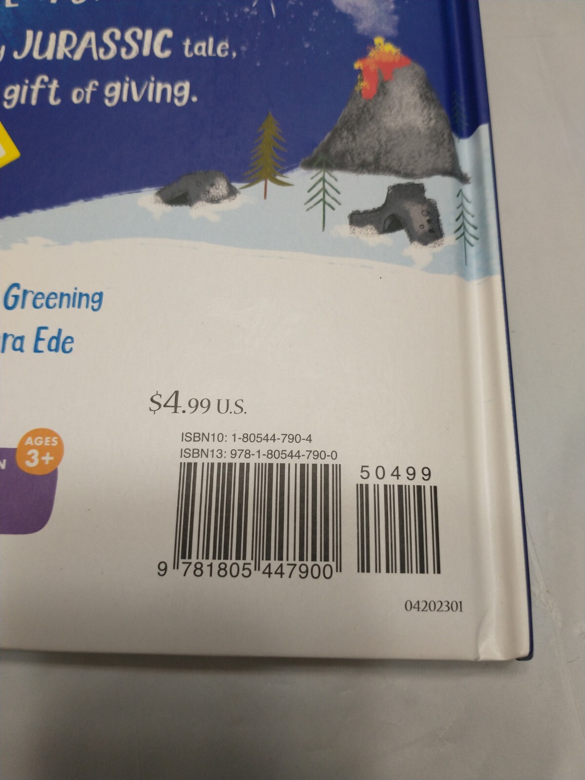 Santa Claws Book Written by Rosie Greening Hardback Kids Christmas Dinosaur NEW