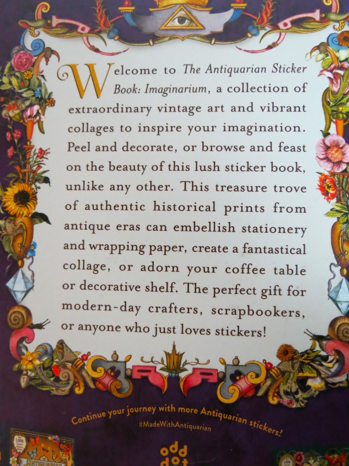 Antiquarian Sticker Book: Imaginarium by Odd Dot (2022, Over 1000 Stickers)