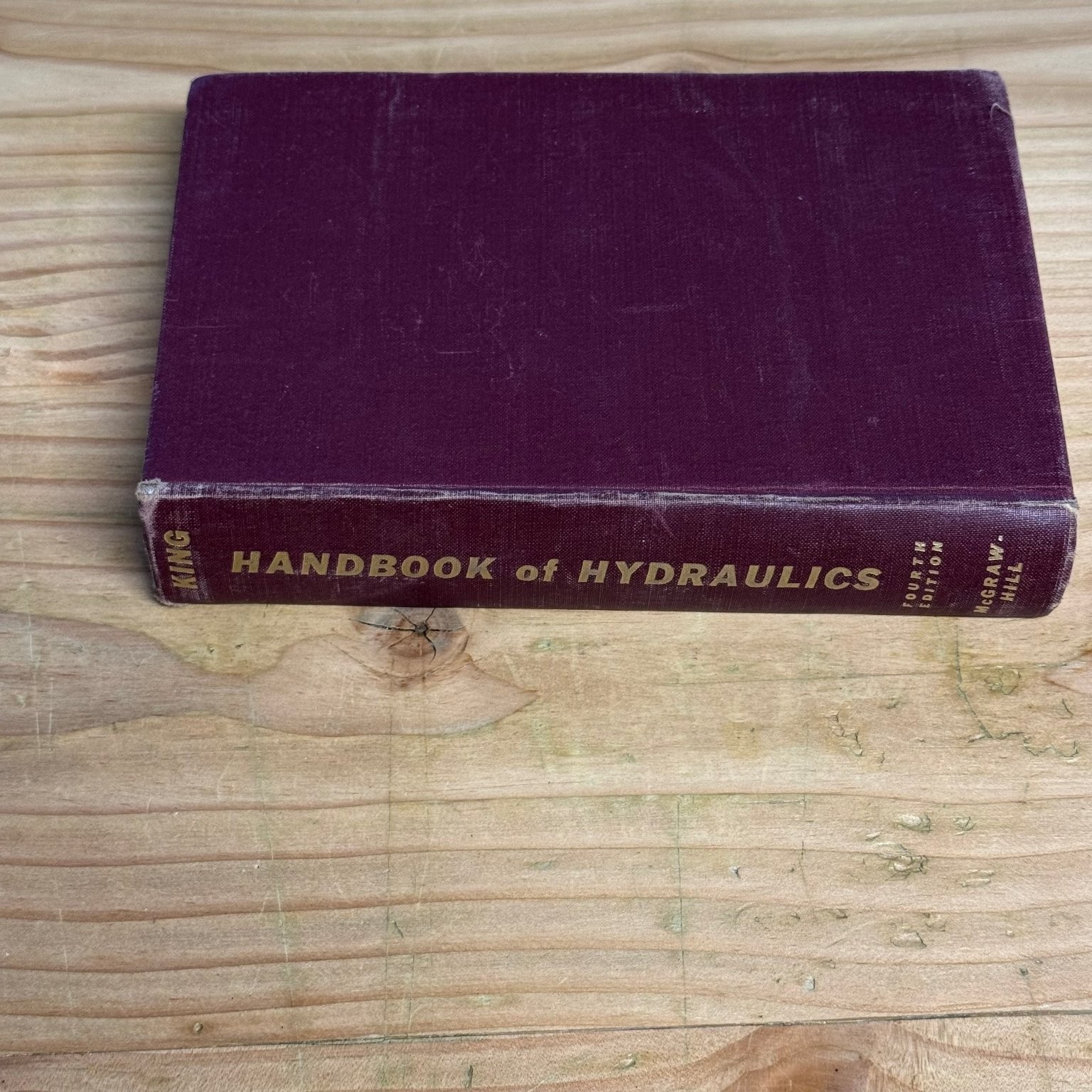 Handbook of Hydraulics King 1954 Fourth Edition Engineering Reference