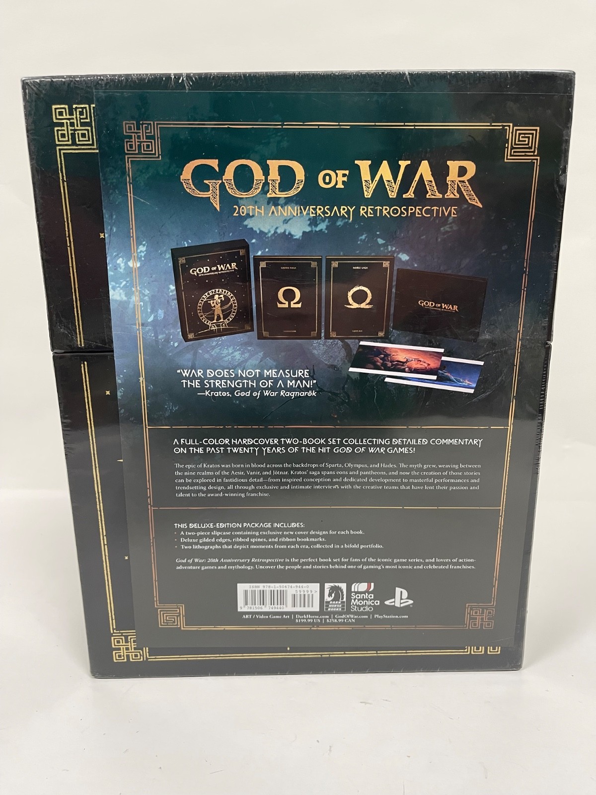 God of War 20th Anniversary Retrospective Deluxe Edition Hardcover 2 Book Set