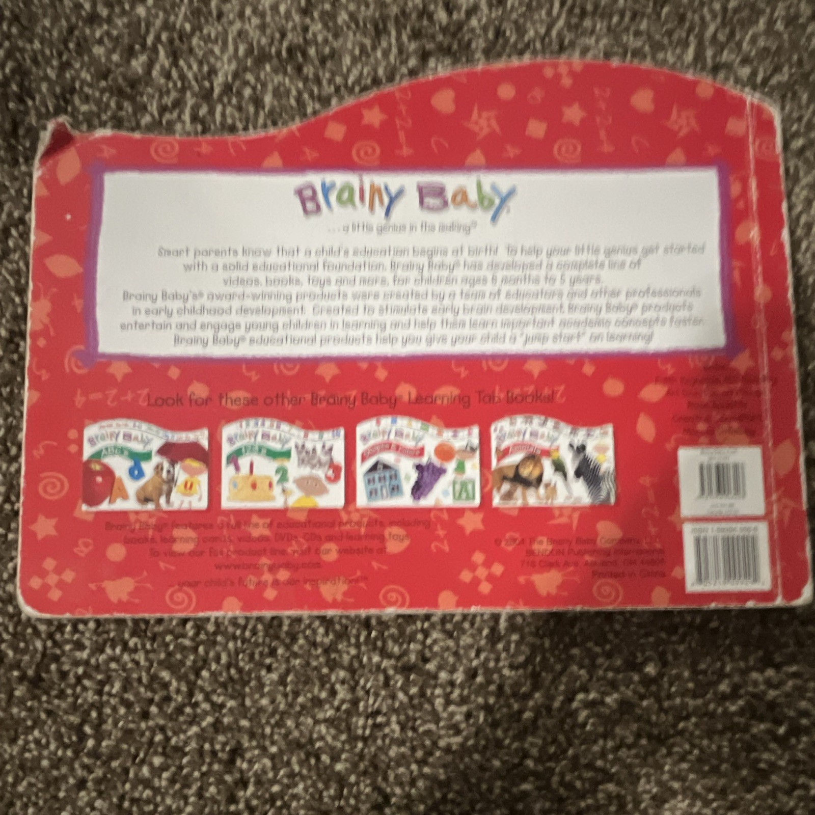 Brainy Baby Shapes & Colors Board Book Bendon Publishing Edith Reynolds Ages 2-3