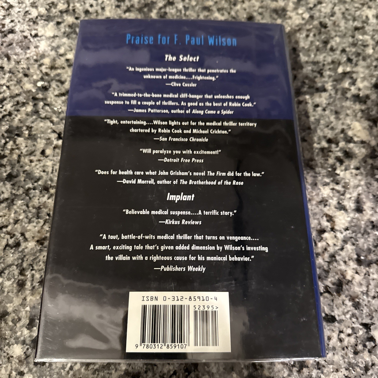 Nightkill – F. Paul Wilson & Steve Lyon – First Edition HCDJ Medical Thriller