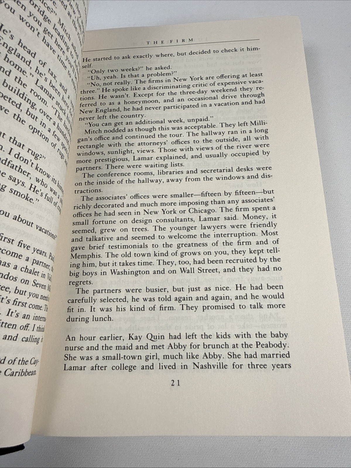THE FIRM : A Novel by John Grisham (1991, Hardcover)