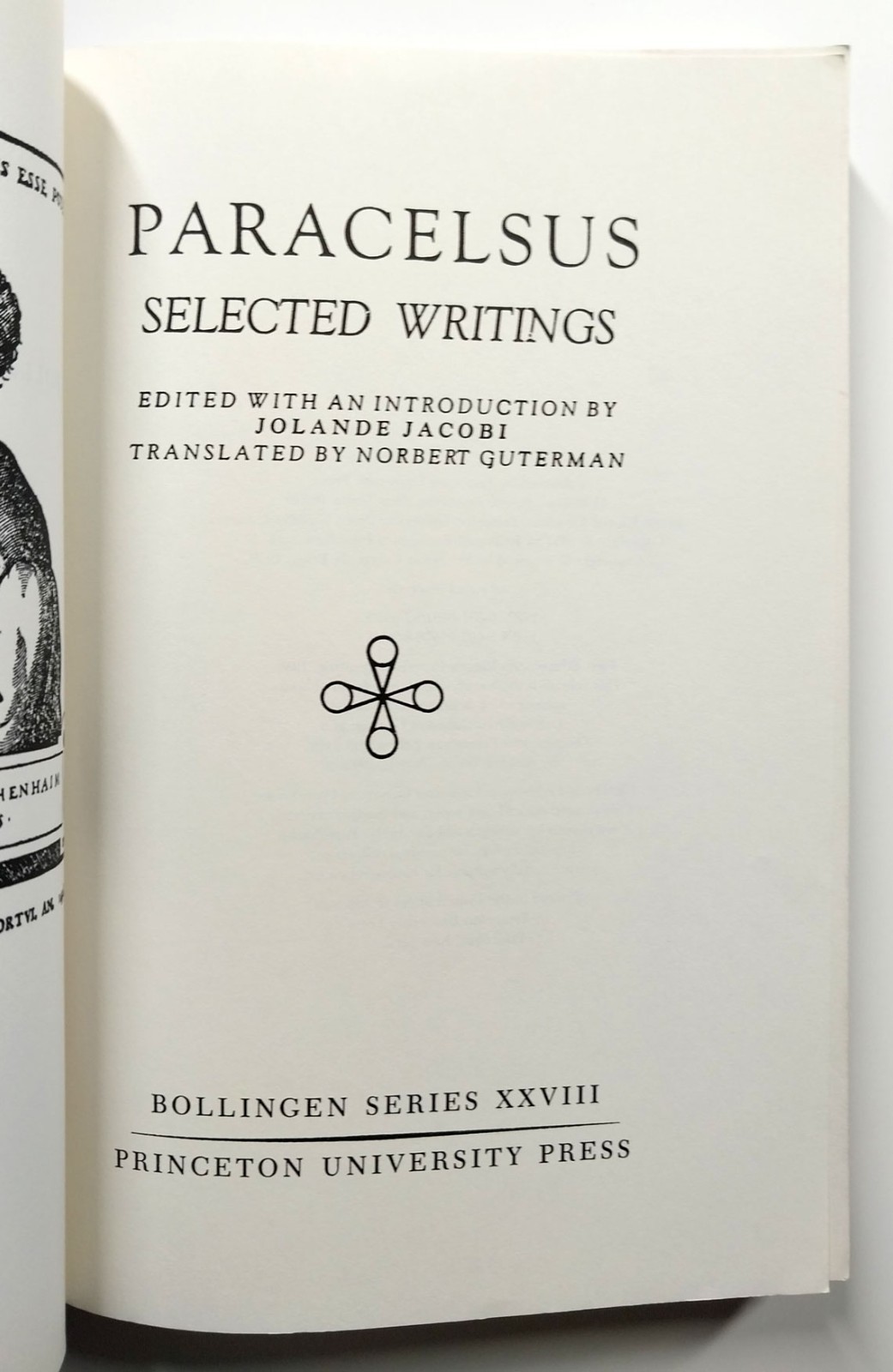 Paracelsus Selected Writings 2nd Edition Revised Paperback 1990 Jolande Jacobi