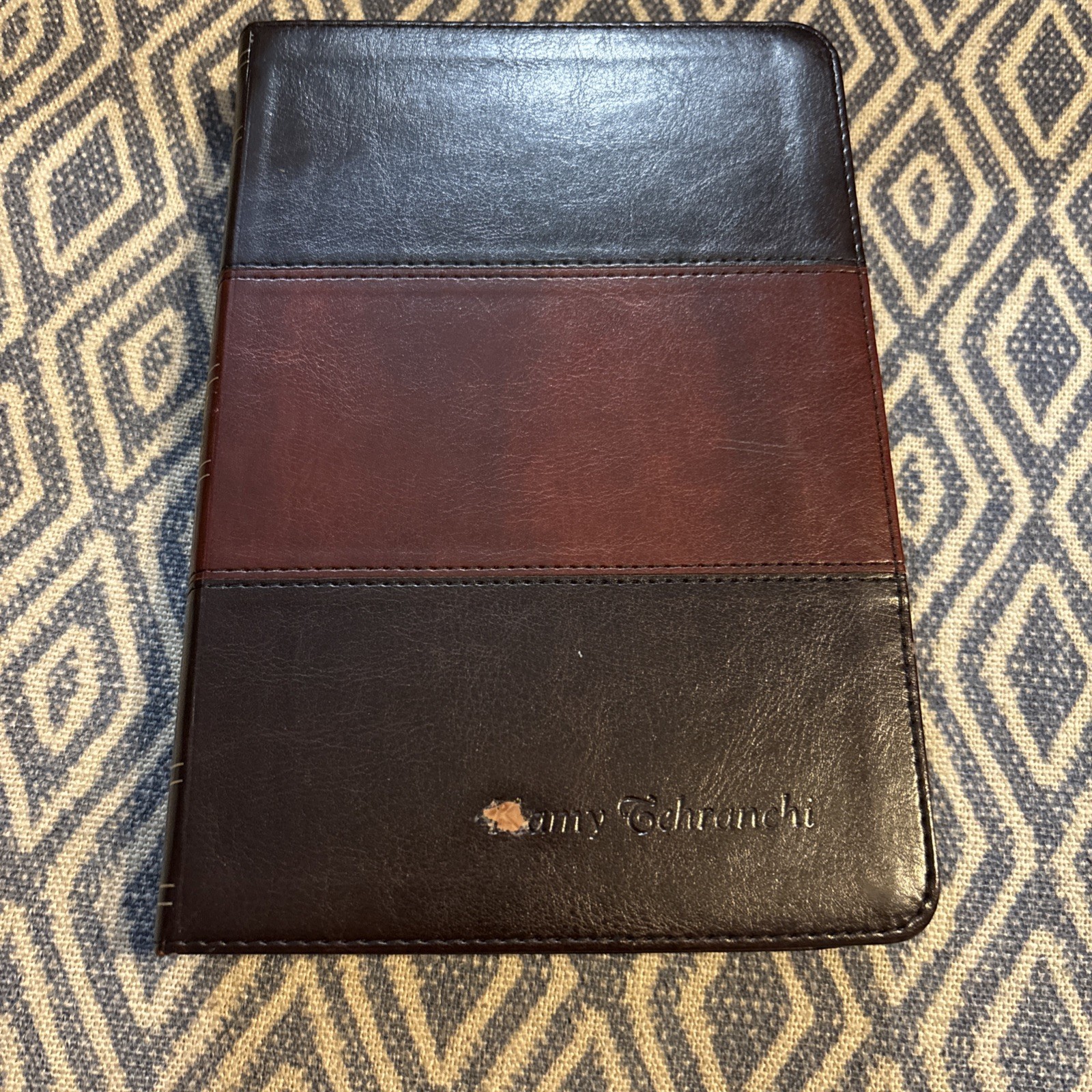 HCSB Ultrathin Reference Bible Dark Brown/Tan Simulated Leather book