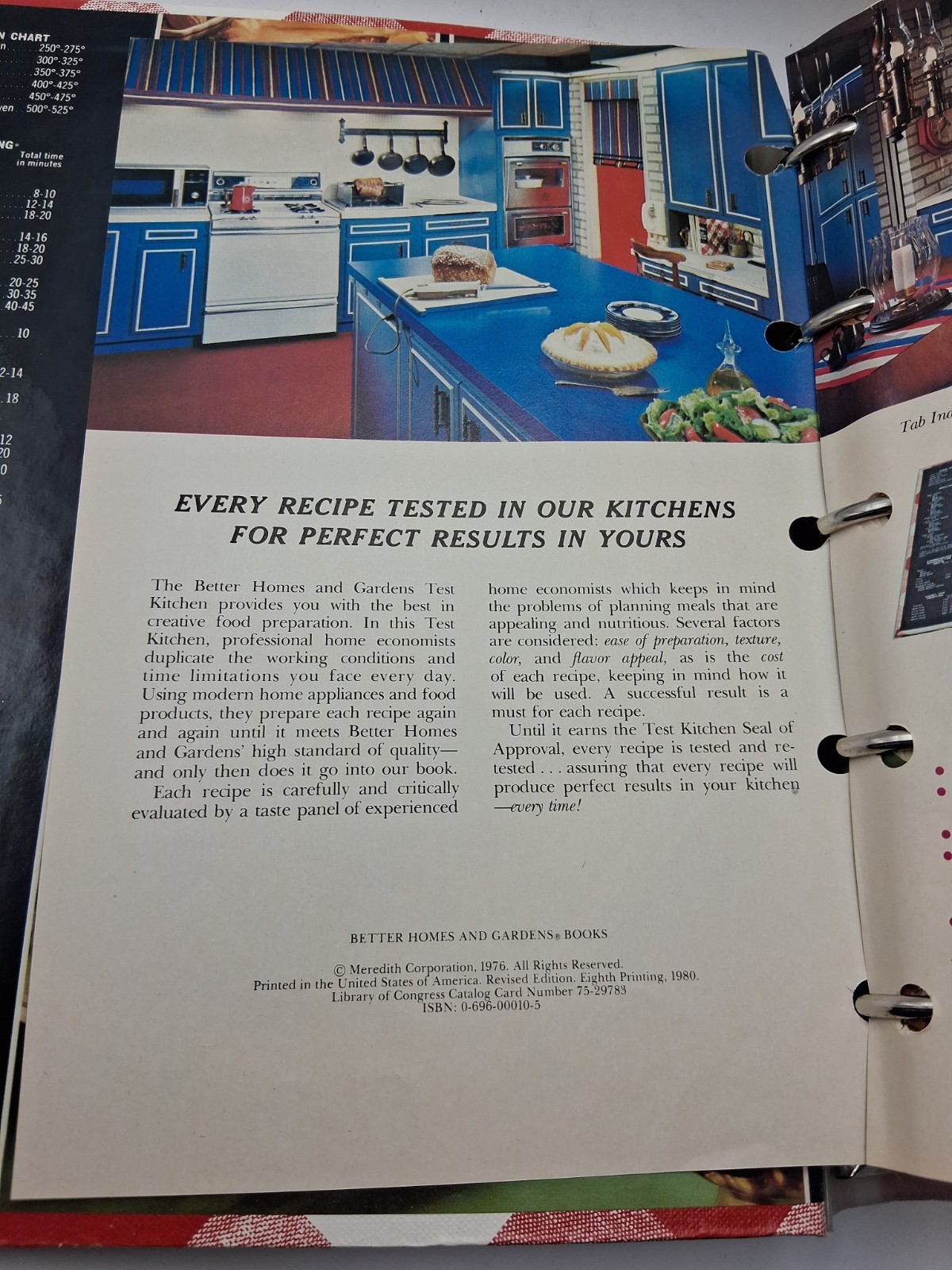 Vintage 1979 Better Homes and Gardens New Cookbook (6th printing) FINE