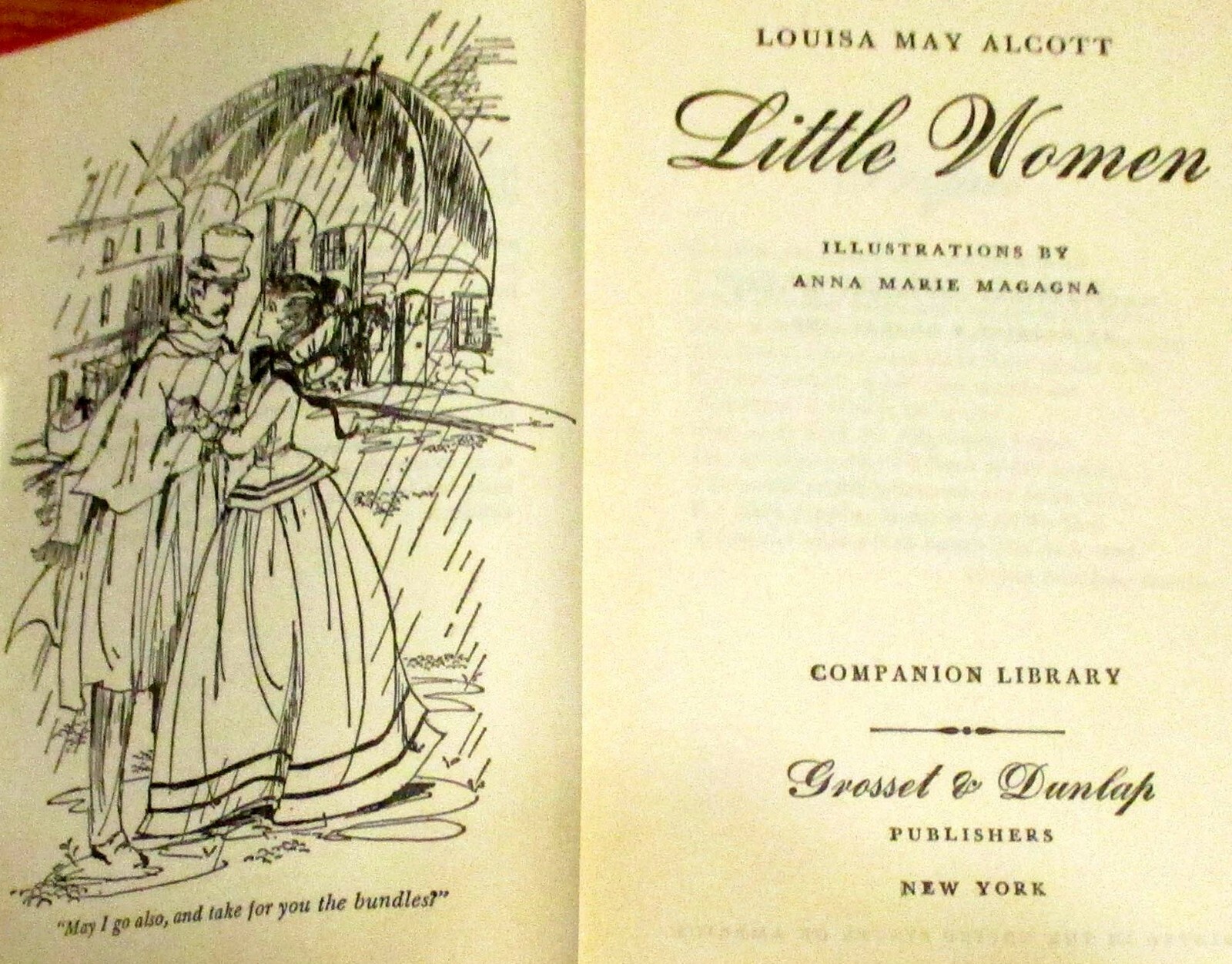 1963 & 1965 Companion Library (Dual) Book Lot (7) W/ Alice + Little Women & Men+