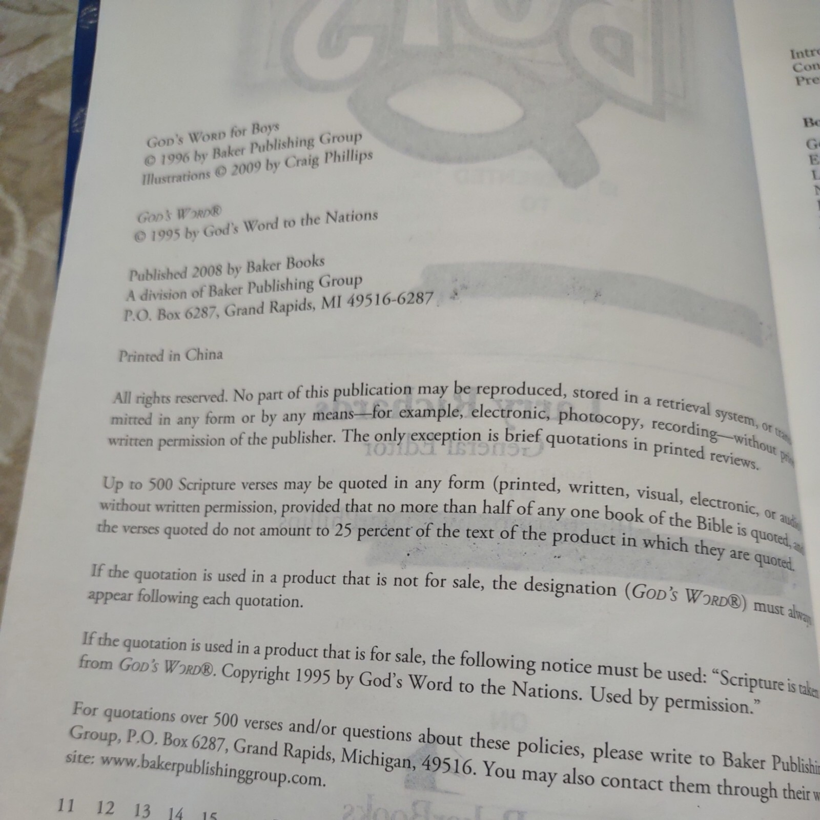 GODS WORD for Boys Blue Prism Duravella VERY GOOD 2008 “3D Cover”