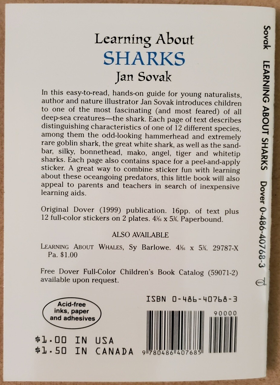 Learning About Sharks by Jan Sovak