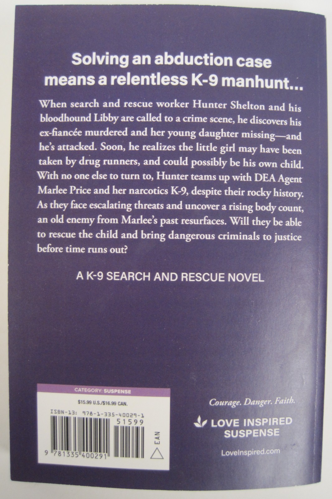 Tracing a Kidnapper’s Trail, LARGE PRINT, by Katy Lee, (SC OVSZ)