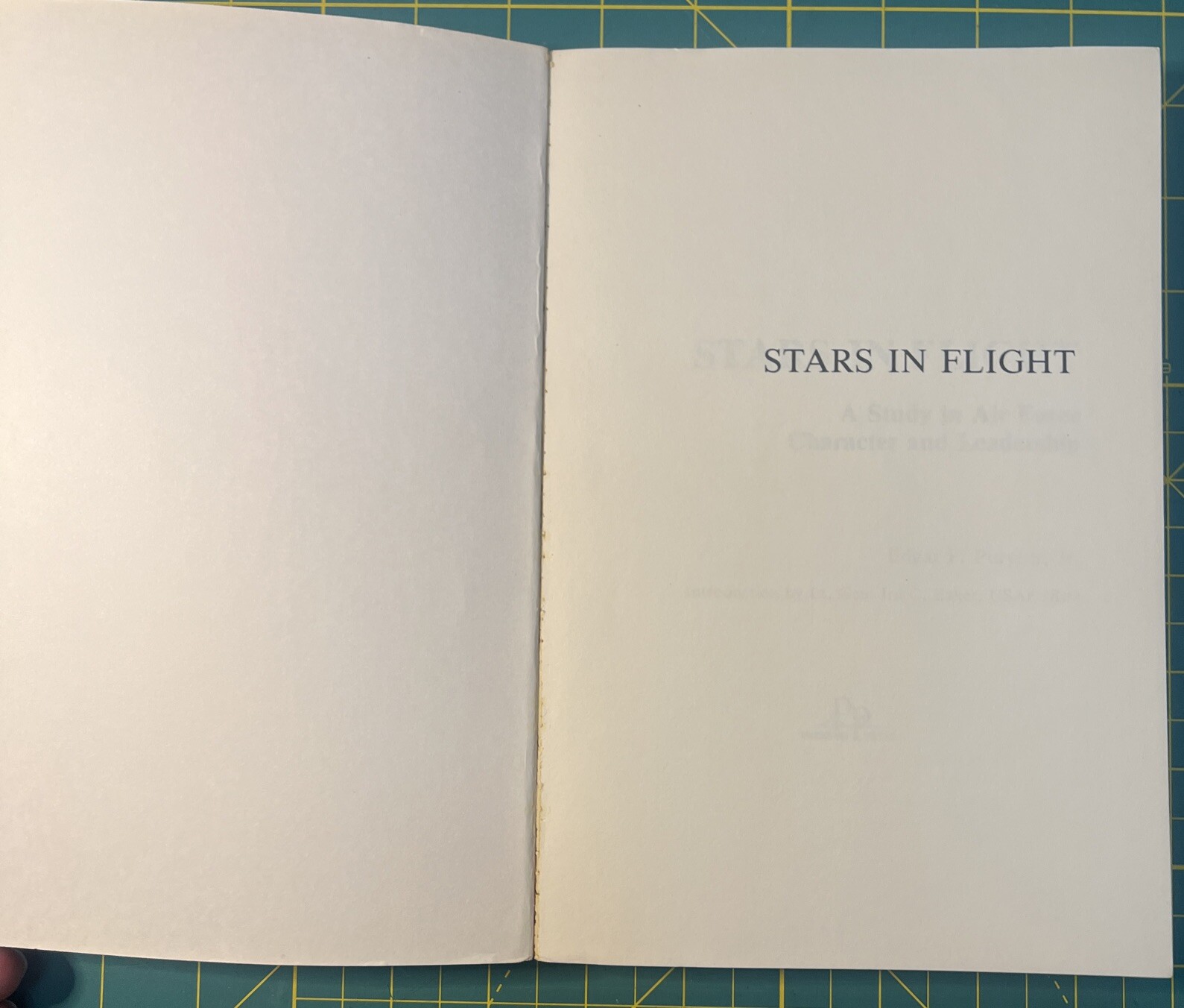 Stars in Flight A Study In Air Force Character and Leadership Edgar F Puryear Jr