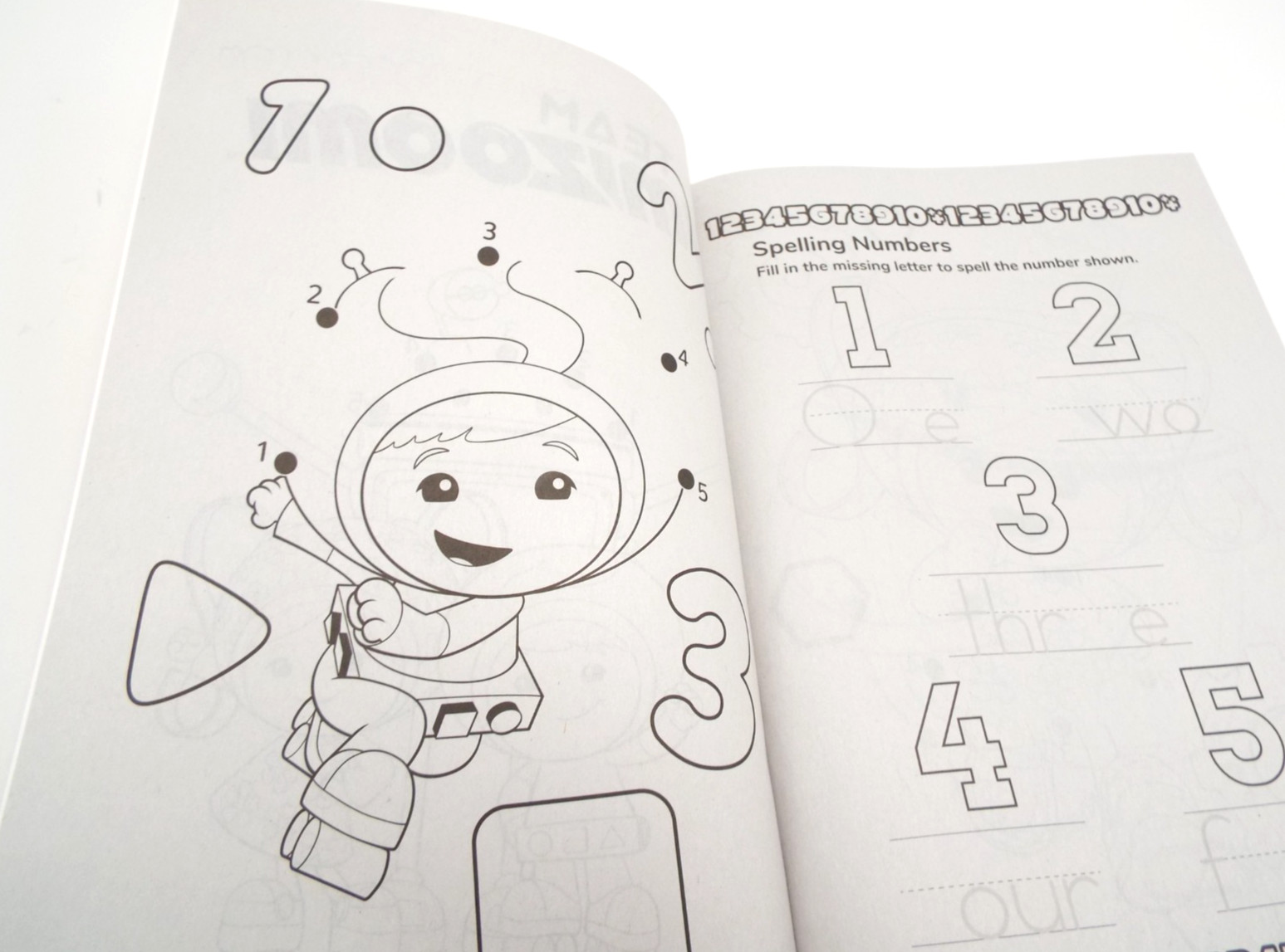 Nickelodeon Team Umizoomi Coloring and Activity Book Dot To Dot Math Numbers NEW