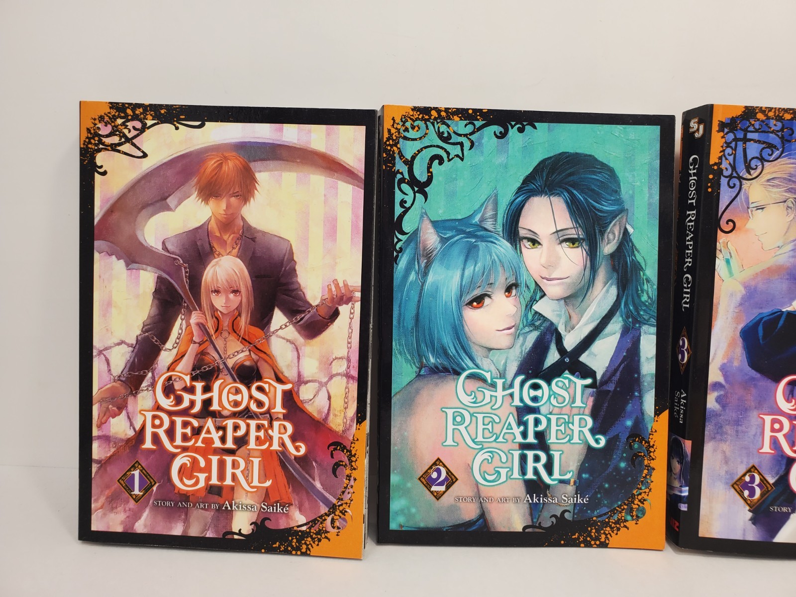 Shonen Jump Ghost Reaper Girl Vol. 1 2 3 1-3 Manga by Akissa Saike Viz Media