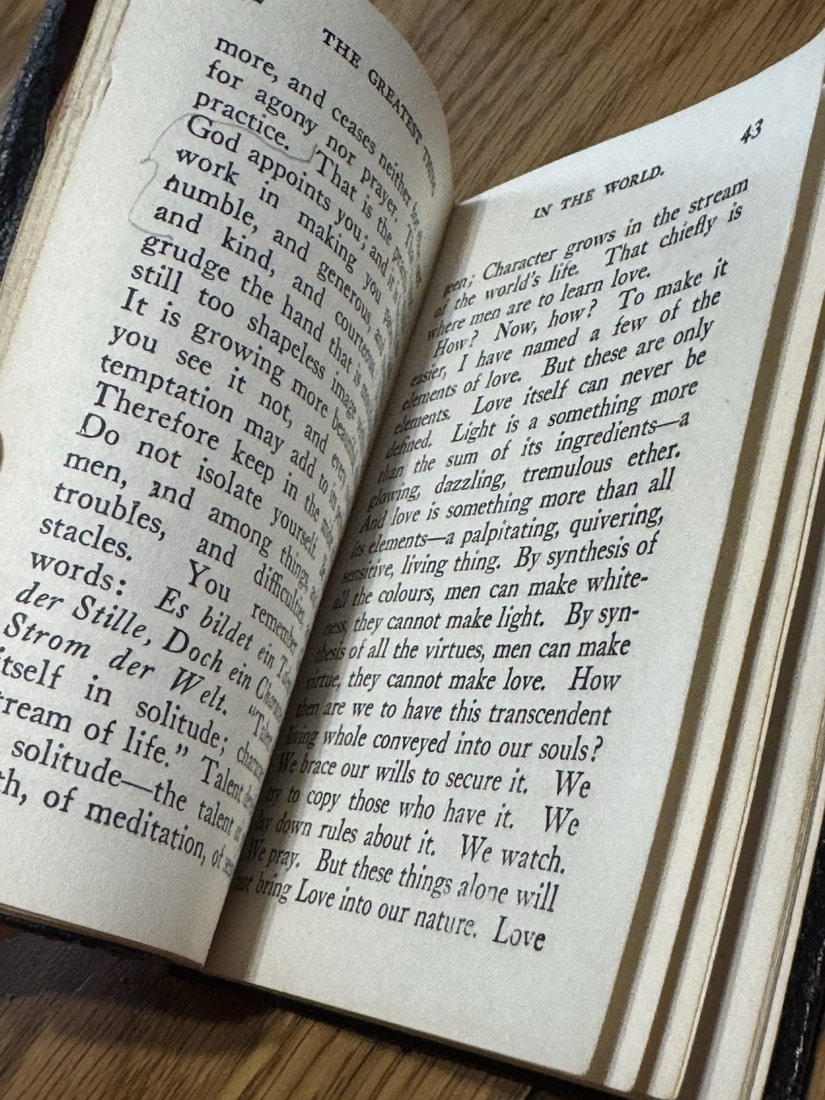 The Greatest Thing in the World Henry Drummond Christian Book 1891 Pocket Book