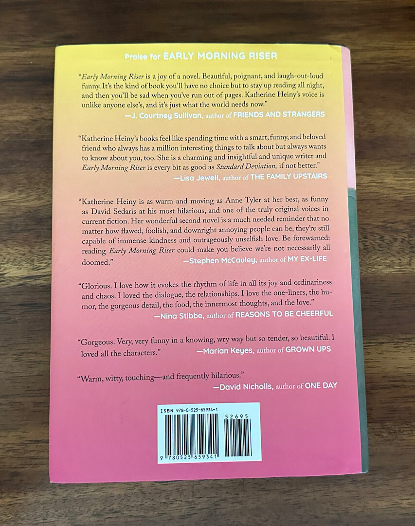 Early Morning Riser : A Novel by Katherine Heiny (2021, Hardcover) FREE SHIPPING