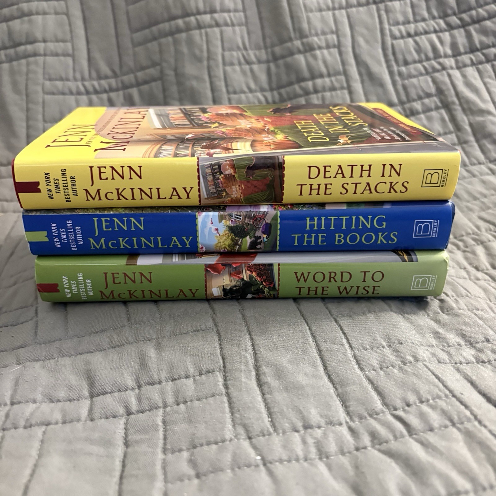 Lot of 3, Jenn McKinlay, Library Lover’s Mystery Cozy Mystery, Hardcover