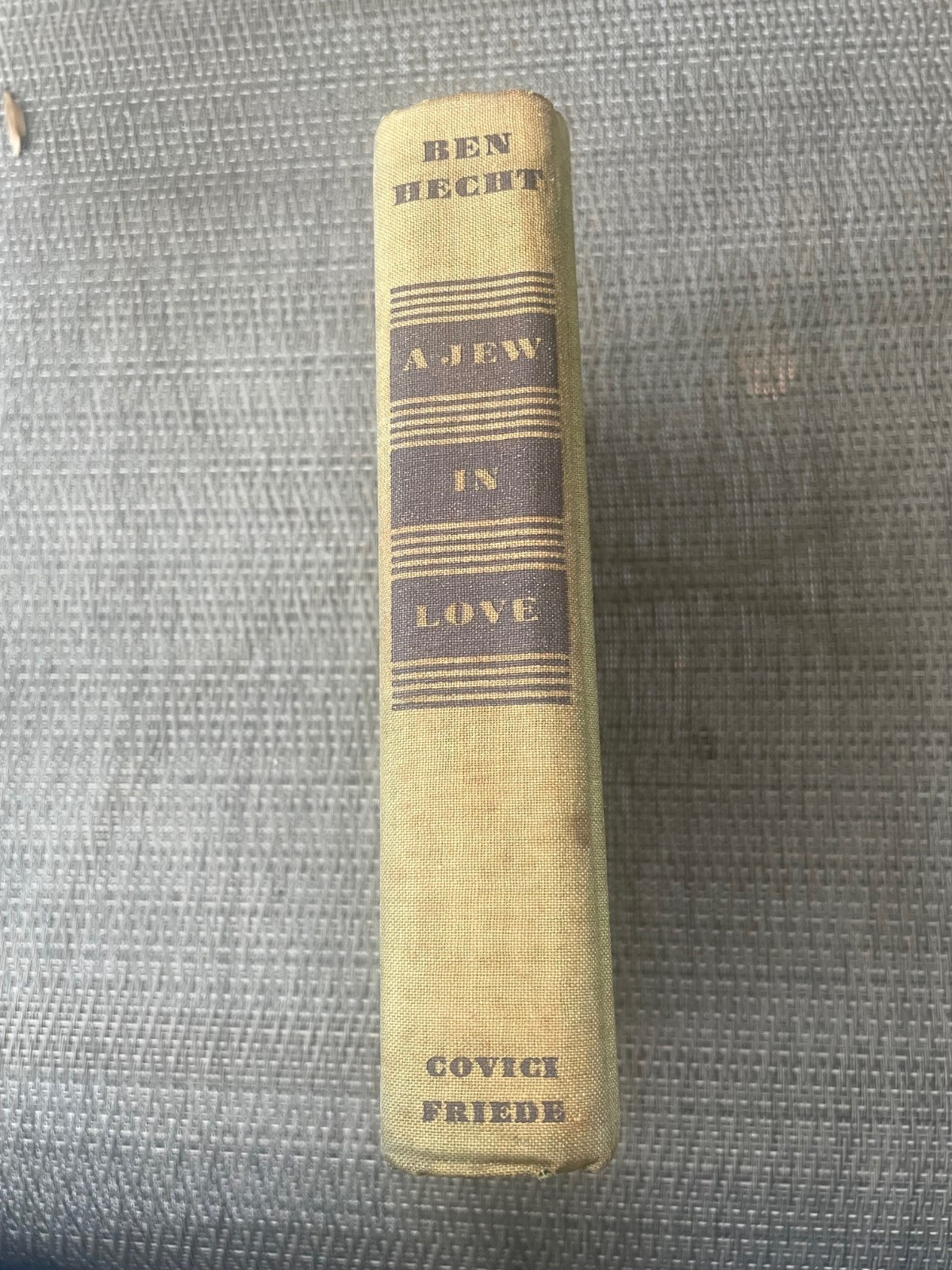 A Jew in Love by Ben Hecht HC (1931) 6th Edition