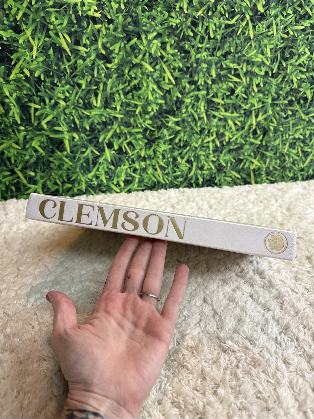 The Blank Book Pastel Proper Clemson New 226 Pgs 9x12x1.25 Coffee Table